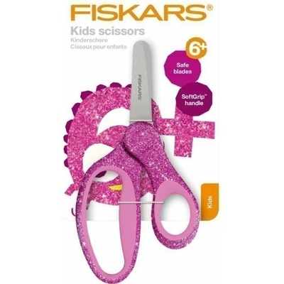 Fiskars Dětské nůžky se třpytkami - růžové 13 cm – Hledejceny.cz