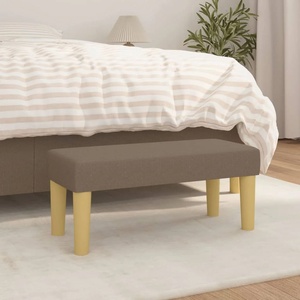 vidaXL Пейка, таупе, 70x30x30 см, плат (346628)