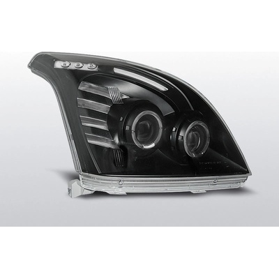 TUNING-TEC Predné svetlá, TOYOTA LAND CRUISER 120, 2003-2009, ANGEL EYES ČIERNA