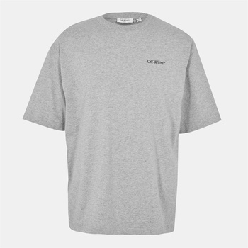 OFF WHITE Тениска OFF WHITE Men's Windy Arrow Skate Oversized T-Shirt - Light Grey/Blk