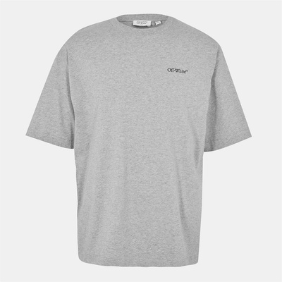 OFF WHITE Тениска OFF WHITE Men's Windy Arrow Skate Oversized T-Shirt - Light Grey/Blk