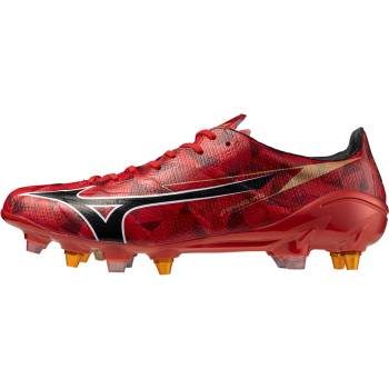 Image 1 of Mizuno Мъжки ръгби обувки Mizuno Alpha II Made in Japan Mix Mens Soft Ground Rugby Boots - Red/Black/Gold