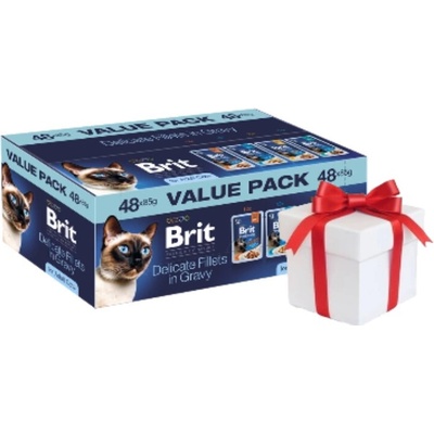 Brit Premium by Nature pre dospelé mačky 48x85 g