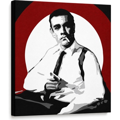 Ručne maľovaný POP Art obraz James Bond - 100x100 cm