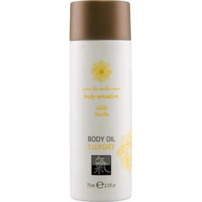 HOT Shiatsu Luxury jedlý masážny olej vanilka 75 ml