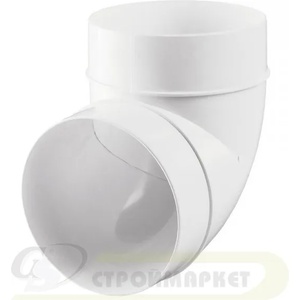 VENTS КОЛЯНО ЗА ВЪЗДУХОВОД 222 ф125 ПВЦ (222)