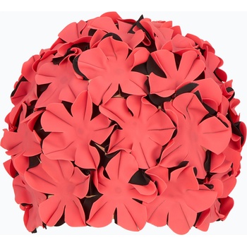 Fashy Flowers червена / черна дамска шапка за плуване