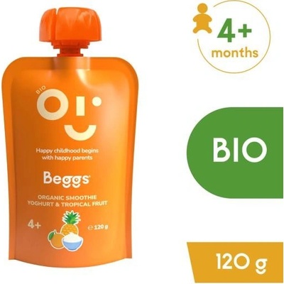 Beggs BIO vrecko Smoothie s jogurtom a tropickým ovocím 120