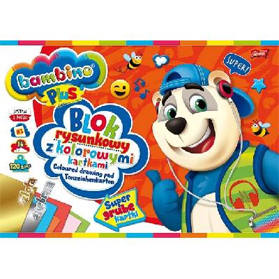 Náčrtník farebný Bambino, 16l., A3, 120g