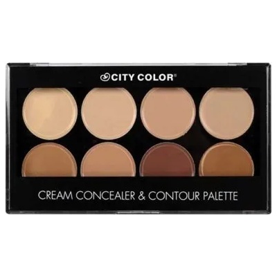 City Color Cream Concealer & Contour Palette - Палитра с коректори за контуриране