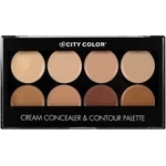 City Color Cream Concealer & Contour Palette - Палитра с коректори за контуриране