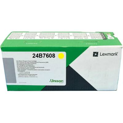 Lexmark 24B7608 Жълта тонер касета 12K (24B7608)