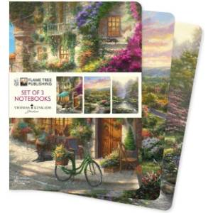 Flame Tree Publishing Thomas Kinkade Set of 3 Standard Notebooks | Flame Tree Publishing