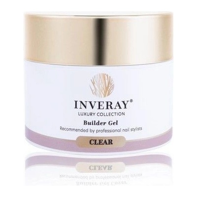 Inveray stavebný UV/LED Gél na nechty Clear 50 ml