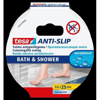 Tesa 55533 Antislip protišmyková páska do kúpeľne 25 mm x 5 m