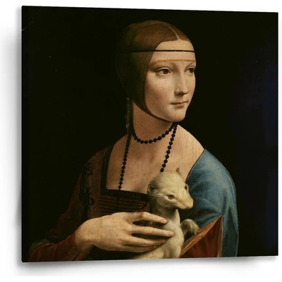Sablio Obraz Dáma s hranostajom - Leonardo da Vinci - 50x50 cm