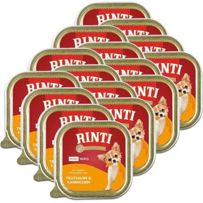 RINTI Ваничка Rinti Gold Mini Adult пуйка и заек 16 x 100 г