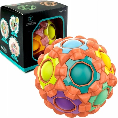 NORIMPEX Hlavolam Massage Rainbow Ball bílý