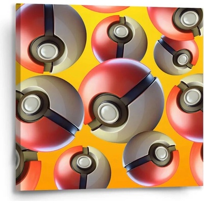 Sablio Obraz Pokemon ball Pattern Varianta: 50x50cm