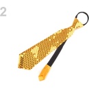 Kravata s flitry červená