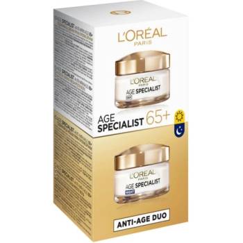 L'Oréal Age Specialist 65+ Duo Pack Комплект от дневен и нощен крем за лице против бръчки