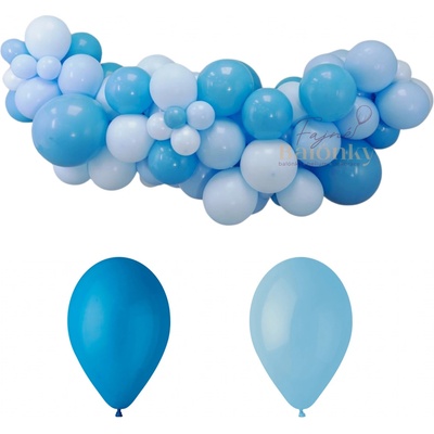 Gemar Balónková girlanda pastel modro-bílá