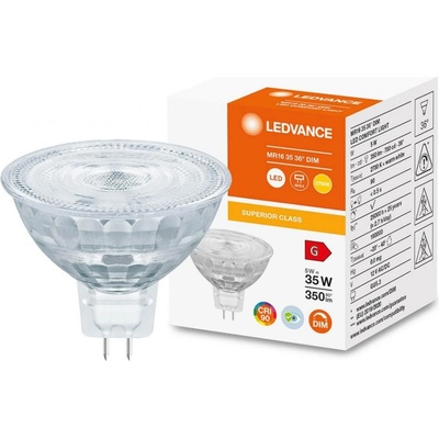 Ledvance LED žiarovka MR16 5W = 35W 350lm 2700K Warm 36° CRI90 12V Stmievateľná Superior