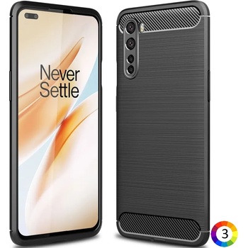 Image 1 of OnePlus Nord Удароустойчив Carbon Fiber Калъф и Протектор