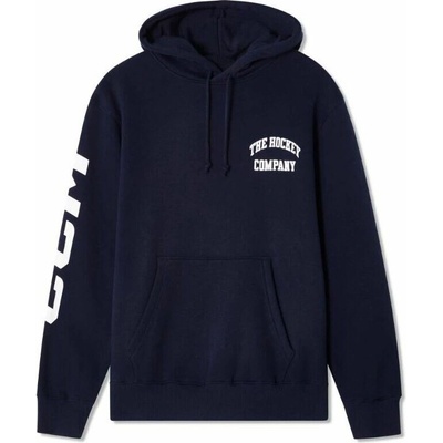 CCM mikina Athleisure Fleece Hoodie YTH tmavo modrá