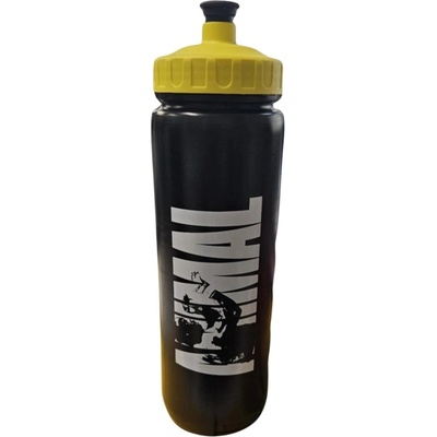 Universal Animal Animal Water Bottle [1000 мл] Черна с жълта капачка