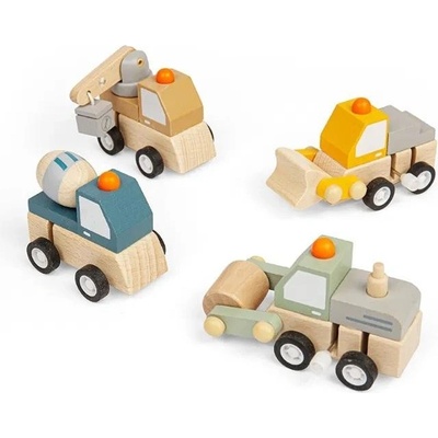 Bigjigs Toys Natahovací stavební autíčko 1 ks