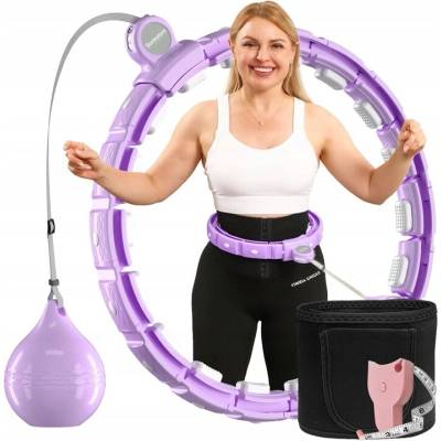 Sonkoloro Hula hop s výstupkami 128 cm ružový