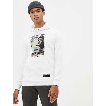 Celio Бял мъжки суитшърт с качулка Celio Taste of fear Celio | Byal | МЪЖЕ | M