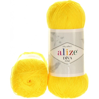 Alize Diva Fine 110 žlutá