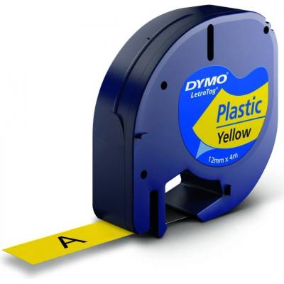 Dymo LetraTag 59423 12 mm žltá / čierna tlač 4 m plastová S0721570