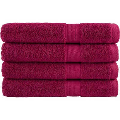 vidaXL Premium ručníky SOLUND 4 ks bordó 100 x 200 cm