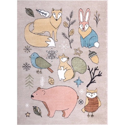 Dywany Łuszczów Fun Forester beige Viacfarebná