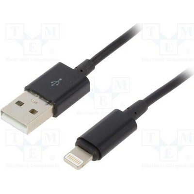 Gembird CC-USB2P-AMLM-2M USB 2.0 zlacený 2m černý
