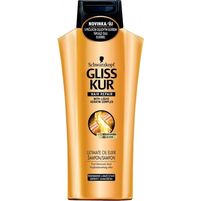 Schwarzkopf Gliss Kur Kur Hair Repair Ultimate Oil Elixir šampón na vlasy 400 ml