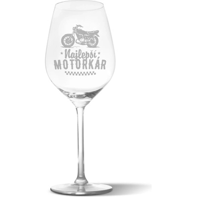 Sablio Pohár na víno Najlepší motorkár 490 ml