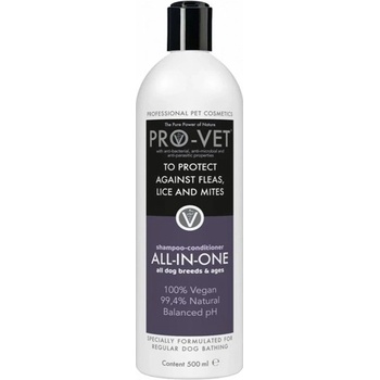 PRO-VET all-in-one šampon a kondicionér 500 ml