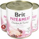 Konzervy pre psov Brit Paté & Meat Puppy 800 g