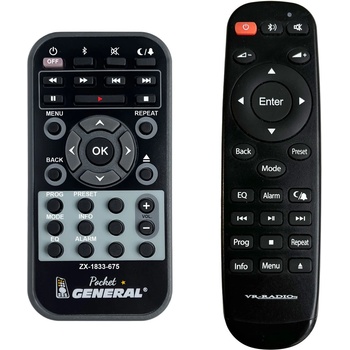 GENERAL Vr-radio zx-1833-675 - дистанционно управление дубликат (zx-1833-675)