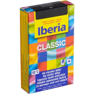 Iberia Classic barva na všechny látky černá 2 x 12,5g – Zbozi.Blesk.cz