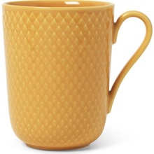 Lyngby Porcelaen Porcelánový hrnek Rhombe Yellow 330 ml