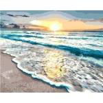 Smart Flamingo Creative set Flamingo Line Painting by numbers 40x50cm Sunset by the sea (fsy36)