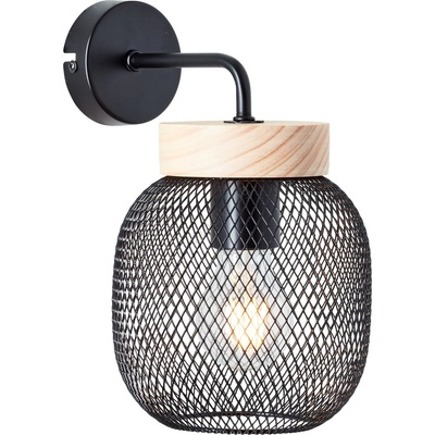 Brilliant - Стенна лампа GIADA 1xE27/40W/230V черна (BI0348)