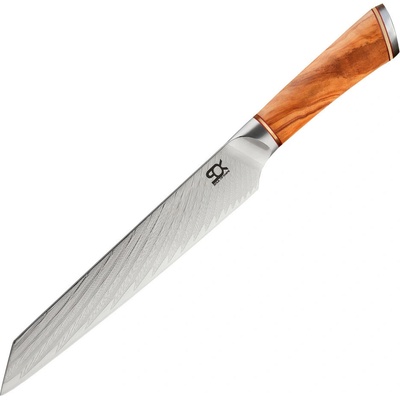 Dellinger nôž na krájanie SOK OLIVE SUNSHINE DAMASCUS 19 cm