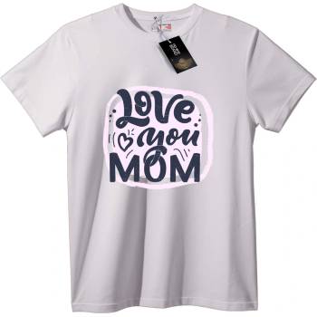NOONEBRAND Тениска Обичам те, мамо - 2XL, Black