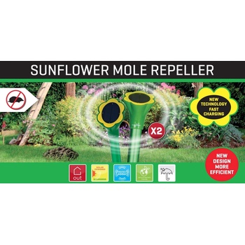 Weitech WK2018 solární odpuzovač krtků slunečnice 2ks